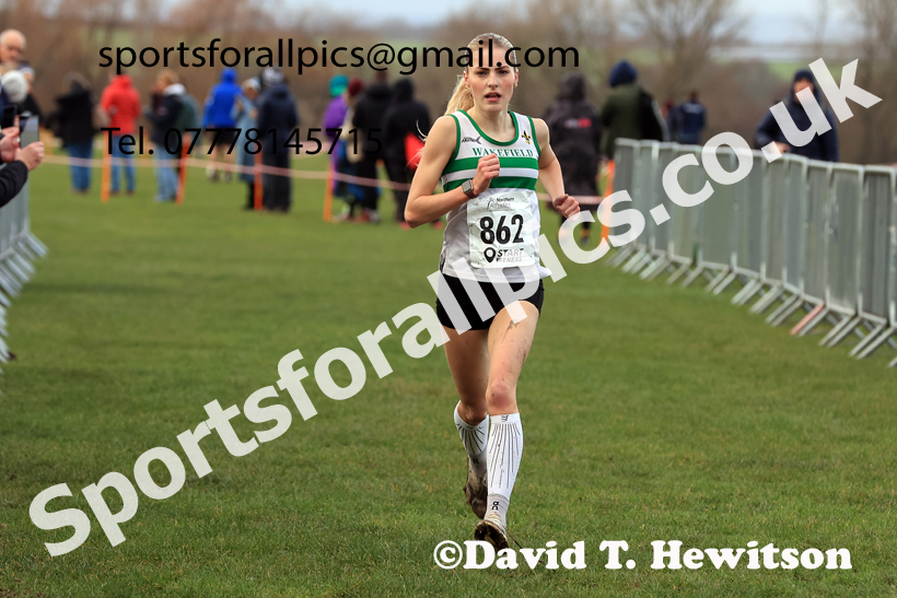 Womens Under-17s, 2026 Northern Cross Country Champs., Pontefract Racecourse, Pontefract. Photo: David T. Hewitson/Sports for All Pics